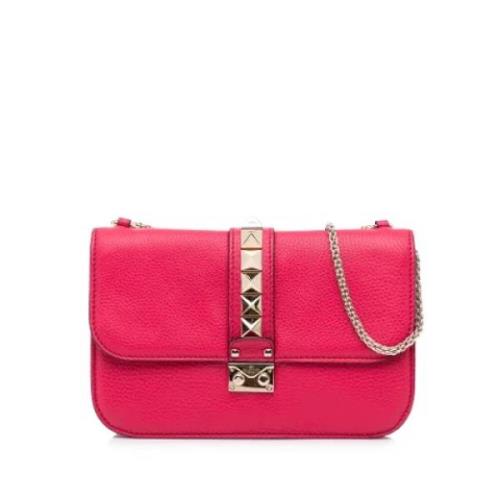 Valentino Vintage Pre-owned Laeder axelremsvskor Red, Dam