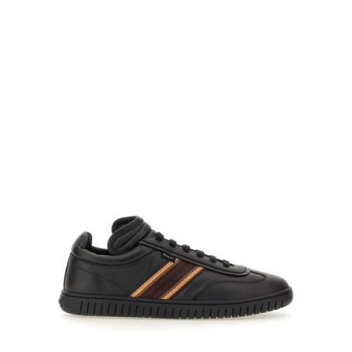 Bally Logo Sneaker 100% Kalvskinn Kina Black, Herr