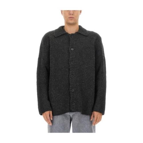 Our Legacy Ull Cardigan Regular Fit Tillverkad i Portugal Black, Herr