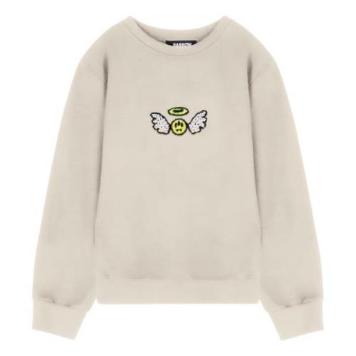 Barrow Sweatshirt 'Angel' Med Broderad Smycke White, Unisex