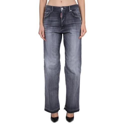 Dsquared2 Knappstängning San Diego Jeans Blue, Dam