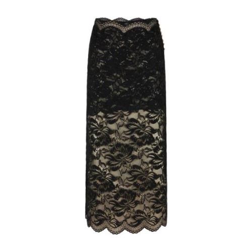 Paco Rabanne Blonde Midi Kjol Elegant Komfort Black, Dam