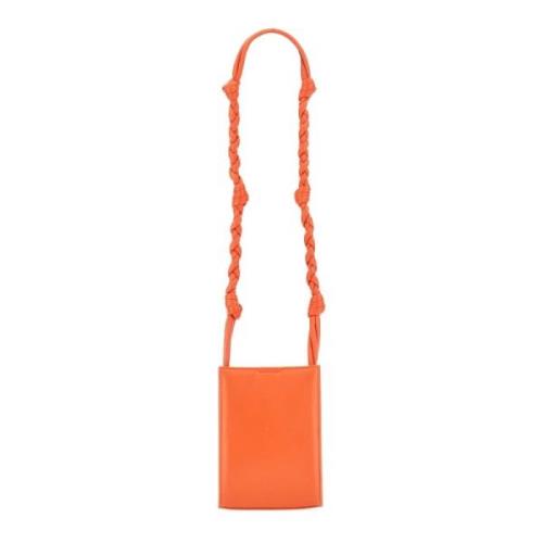 Jil Sander Läder Tangle Väska Made in Italy Orange, Dam