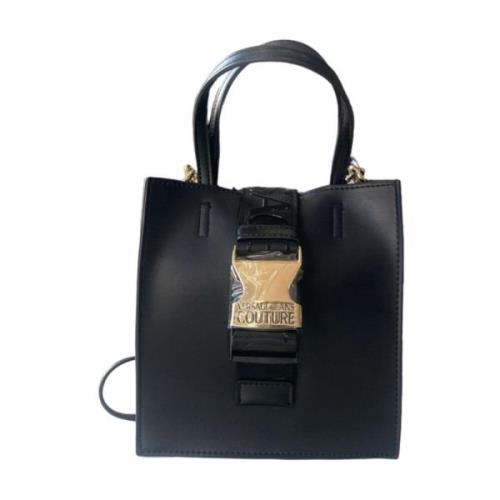 Versace Jeans Couture Svart handväska med justerbar rem Black, Dam