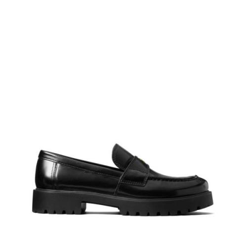 Tory Burch Svart Klassisk Loafer Platta Skor Black, Dam