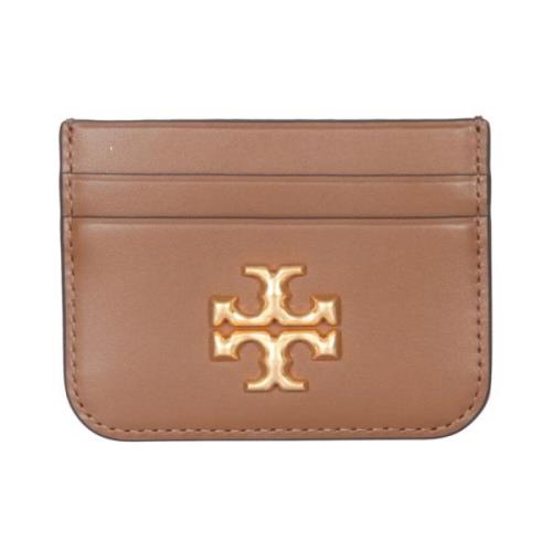 Tory Burch Eleanor Korthållare med Fem Kortplatser Brown, Dam