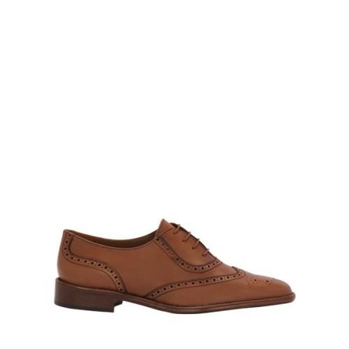 Lottusse Mocha Kalvskinn Deia Derby Brogue Pala Vega Trapado Brown, Da...