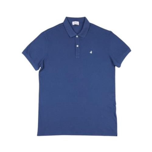 Brooksfield Denim Polo Skjorta Blue, Herr