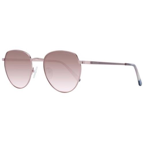 Gant Roséguld Unisex Solglasögon Rund Spegel Yellow, Unisex