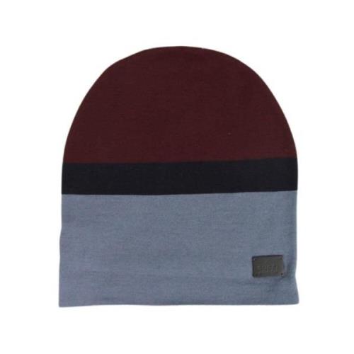 Gucci Unisex Burgundy Blue Wool Beanie Medium Knit Cap Gray, Herr