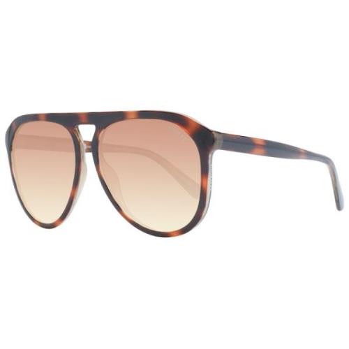 Guess Brun Aviator Solglasögon Gradient Linser Brown, Herr