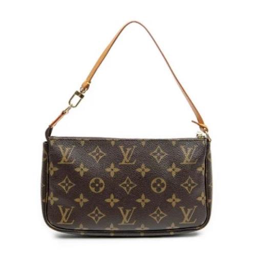 Louis Vuitton Vintage Pre-owned Canvas handvskor Brown, Dam