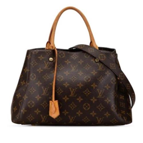 Louis Vuitton Vintage Pre-owned Canvas handvskor Brown, Dam