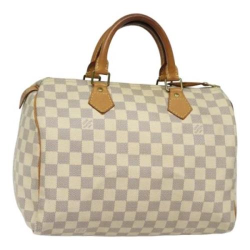 Louis Vuitton Vintage Pre-owned Canvas handvskor White, Dam