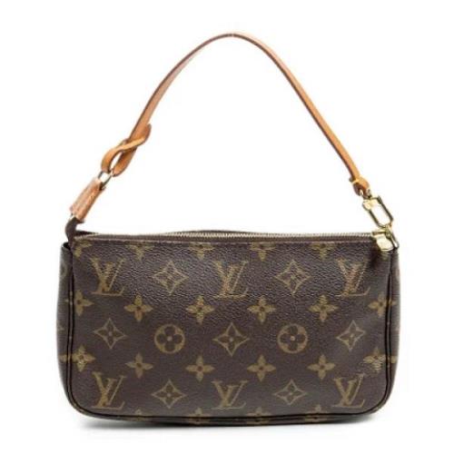 Louis Vuitton Vintage Pre-owned Canvas handvskor Brown, Dam