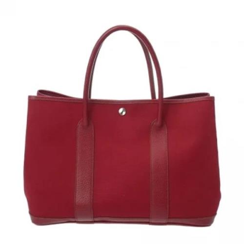 Hermès Vintage Pre-owned Canvas handvskor Red, Dam