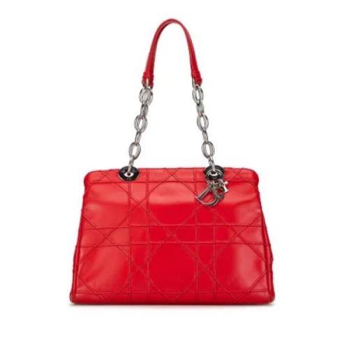 Dior Vintage Pre-owned Laeder totevskor Red, Dam