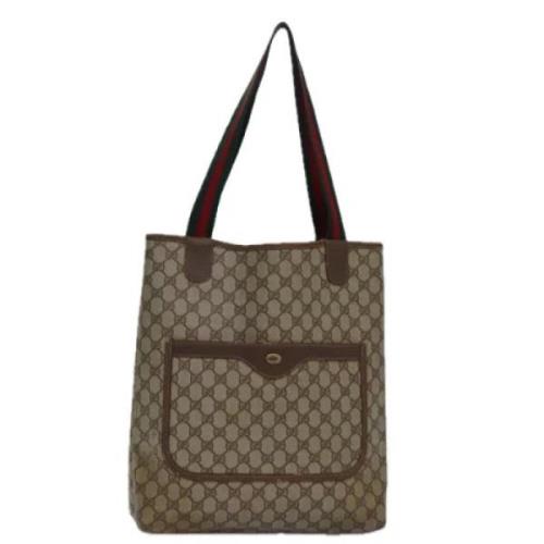 Gucci Vintage Pre-owned Laeder totevskor Beige, Dam