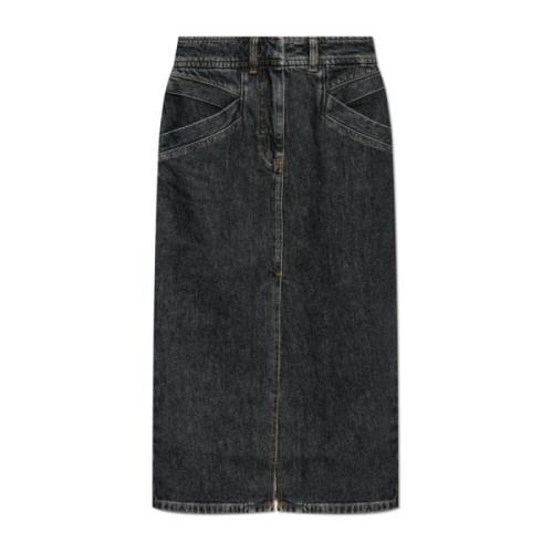 IRO Denimkjol Clarysse Black, Dam