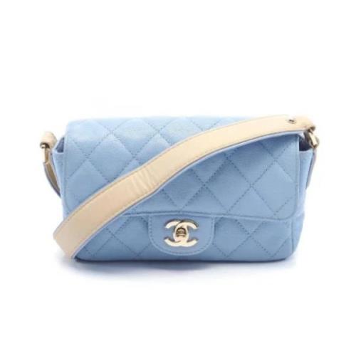 Chanel Vintage Pre-owned Laeder chanel-vskor Blue, Dam