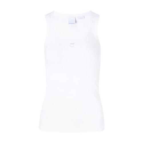 Pinko Vit Linne Kalkylator White, Dam