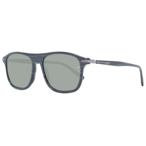 Scotch & Soda Svarta herrsolglasögon fyrkantig ram Black, Unisex