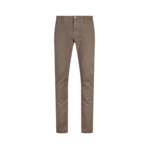 Jacob Cohën Slim Fit Brun Byxor Brown, Herr