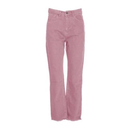 Hinnominate Rosa Råskuren Botten Jeans Pink, Dam