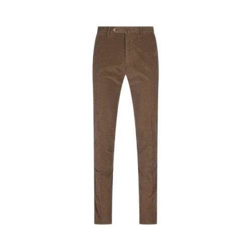 PT Torino Brun Slim Fit Stretchbyxor Brown, Herr