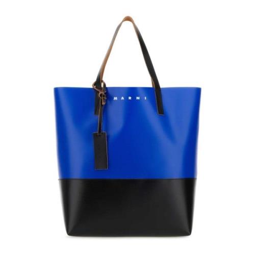 Marni Tvåton PVC shoppingväska Multicolor, Herr