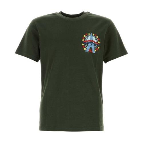 Kenzo Stilig Army Green Bomull T-shirt Green, Herr