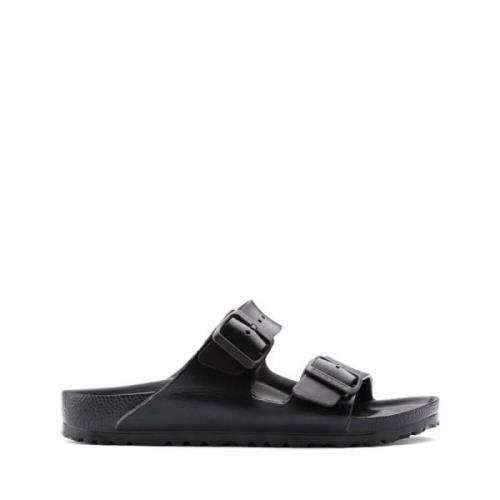 Birkenstock Svarta avslappnade unisex-sandaler med EVA-sula Black, Her...