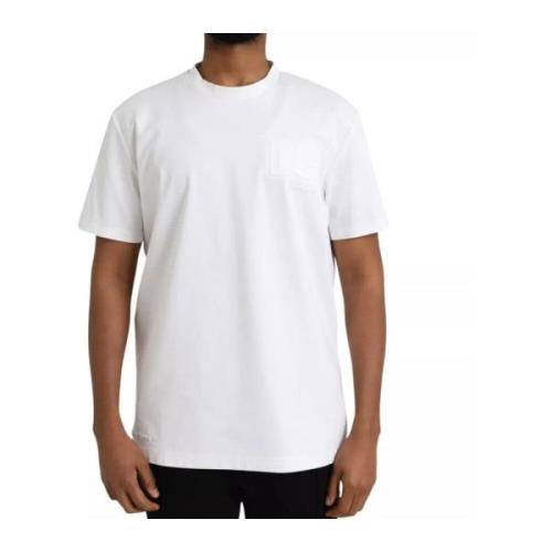 Dolce & Gabbana Präglad Logotyp Crewneck T-shirt Vit Kort Ärm White, H...