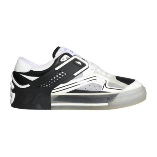 Dolce & Gabbana Anpassade låga topp silver sneakers Multicolor, Herr