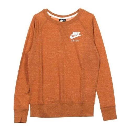 Nike Vintage Crew Långärmad T-shirt Orange, Dam