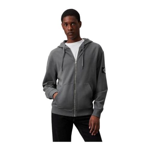 Calvin Klein Jeans Endless Grey Hoodie med Dragkedja Gray, Herr