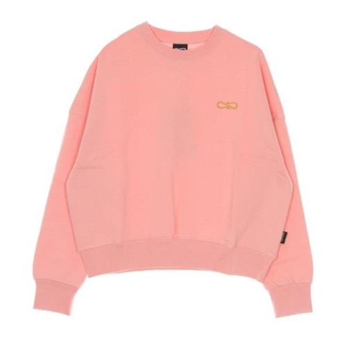 Propaganda Rosa Logo Crewneck Sweatshirt Långärmad Pink, Dam