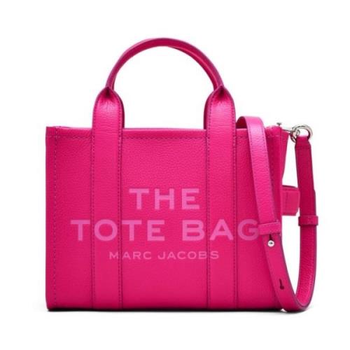 Marc Jacobs Rosa Läder Axelväska med Logotyp Pink, Dam