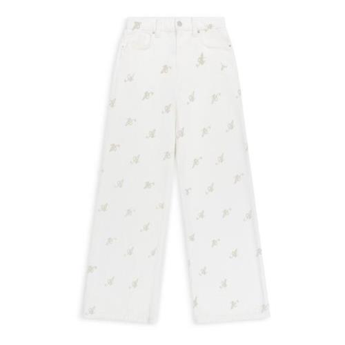 Axel Arigato 10 Års Wide-Leg Jeans White, Dam