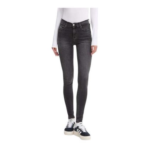 Tommy Jeans Skinny Fit Svart Denim Jeans Black, Dam