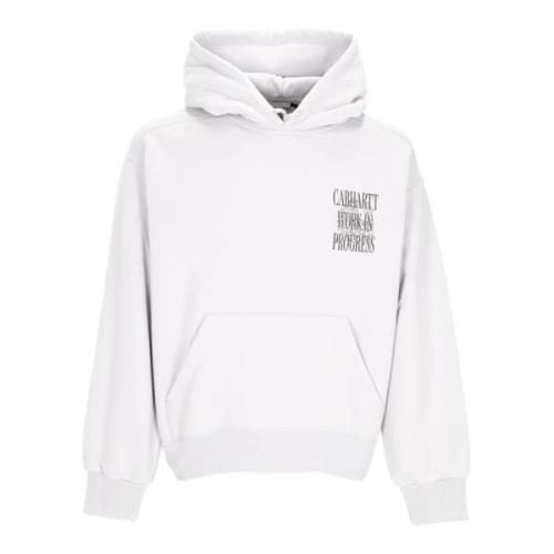 Carhartt Wip Sonic Silver Huva Herr Hoodie White, Herr