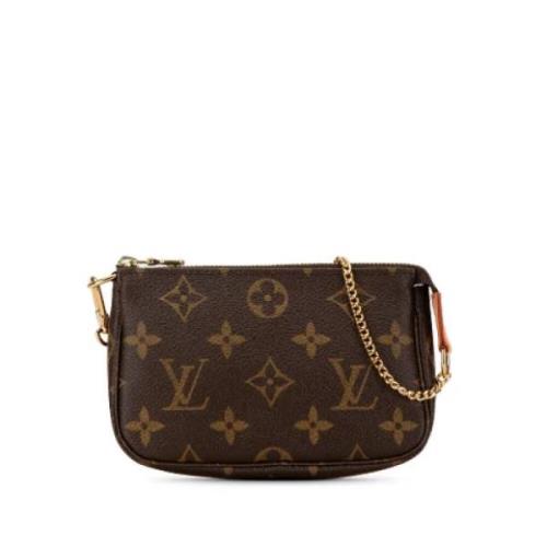 Louis Vuitton Vintage Pre-owned Canvas handvskor Brown, Dam