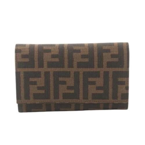 Fendi Vintage Pre-owned Canvas plnbcker Brown, Dam