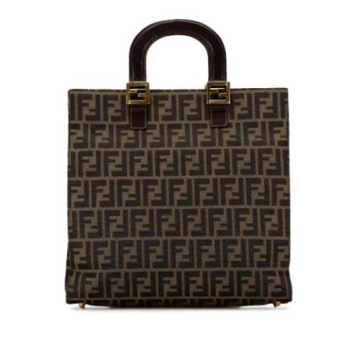 Fendi Vintage Pre-owned Laeder totevskor Brown, Dam