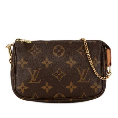 Louis Vuitton Vintage Pre-owned Canvas handvskor Brown, Dam