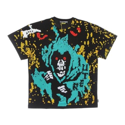 Iuter Svart Possessed Tee med Front Print Multicolor, Herr