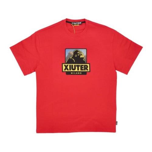 Iuter Crimson Logo Tee Herr T-shirt Red, Herr