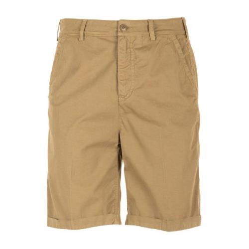 40Weft Beige Chino Bermuda Shorts Beige, Herr