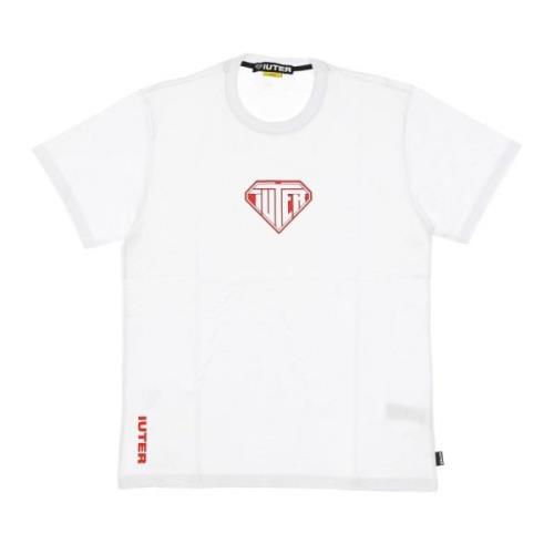 Iuter Vit Logo Tee Kortärmad T-shirt White, Herr