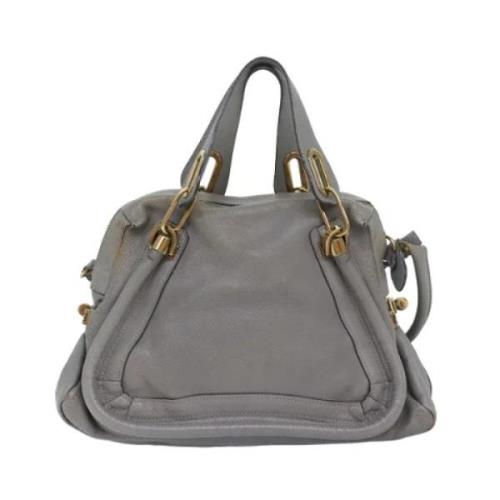 Chloé Pre-owned Pre-owned Laeder handvskor Gray, Dam